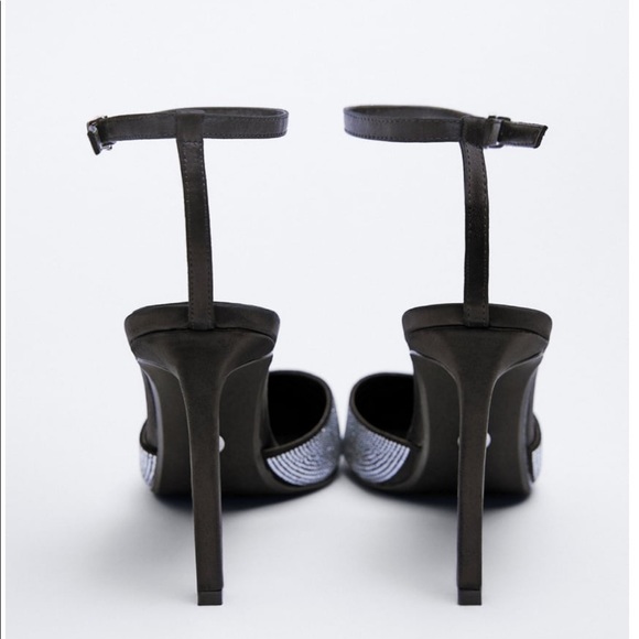 ZARA SPARKLY HIGH HEELED SHOES like PRADA - Picture 9 of 14